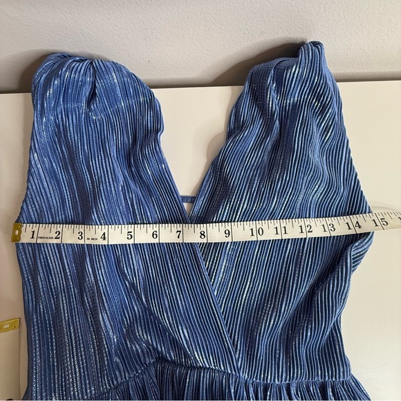 Sabina Musayev Blue Layered Mini Alma Dress - Small - Picture 8 of 9